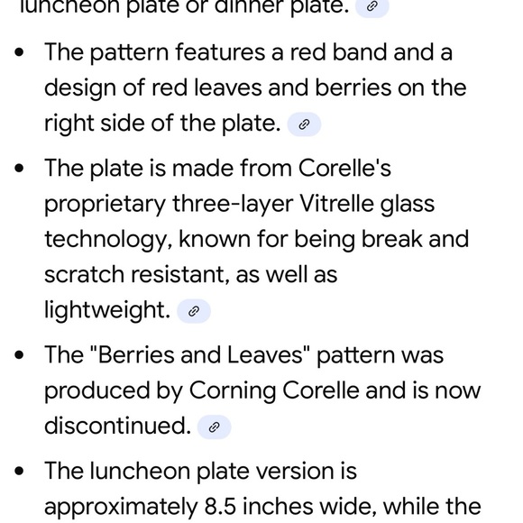 Corelle Berries and Leaves Vintage Retired dishes